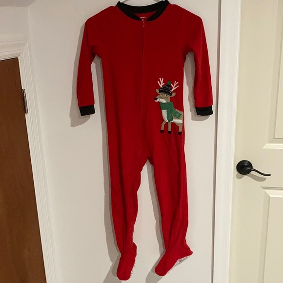 Carter's Other - Carter’s Christmas Reindeer Fleece onesie